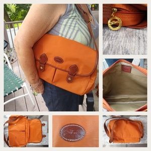 New! Longchamp Canvass Messenger satchel Tote